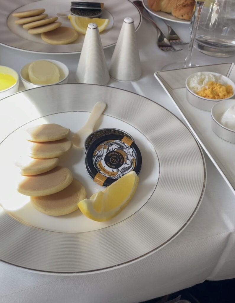 a plate of food on a table