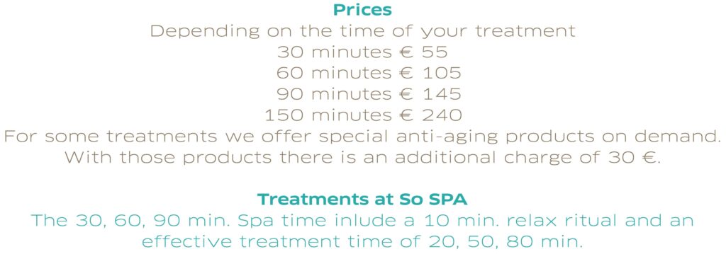a list of spa treatments