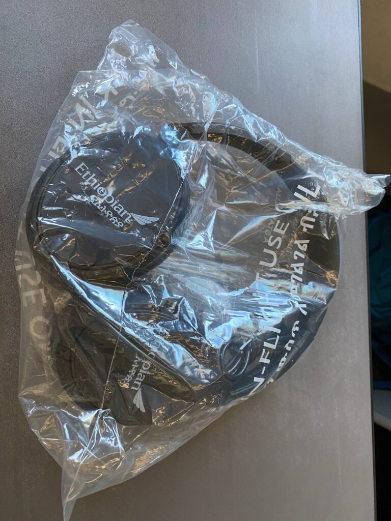 a plastic bag with a couple of round objects in it