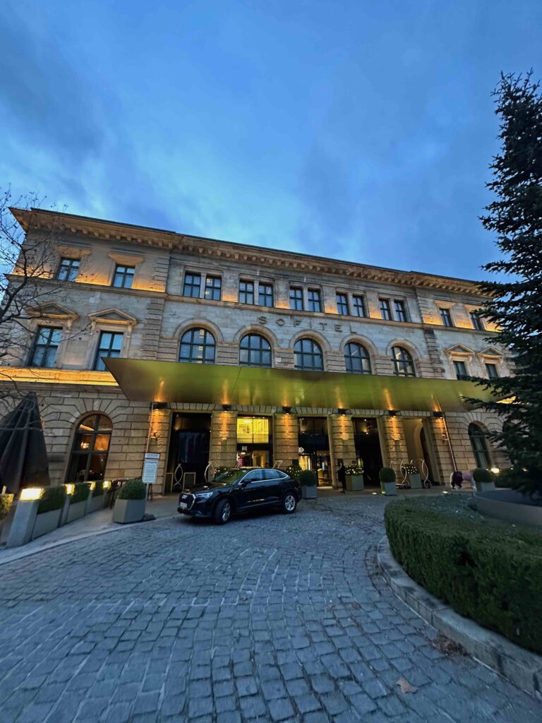 a building with a car parked in front of it