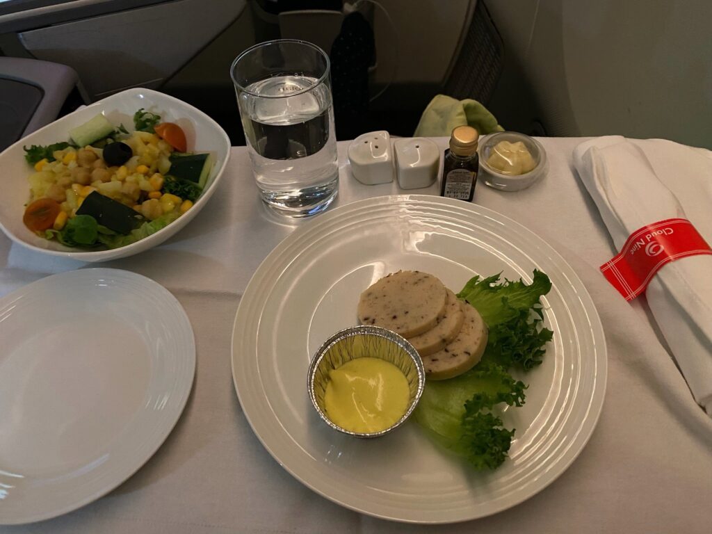 a plate of food on a table