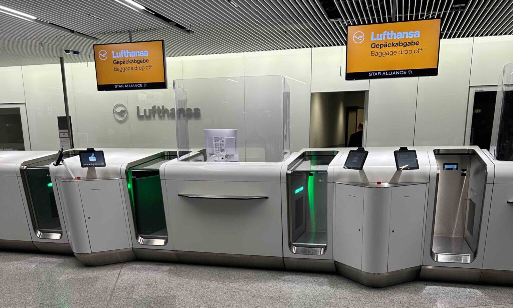 an airport check in counter