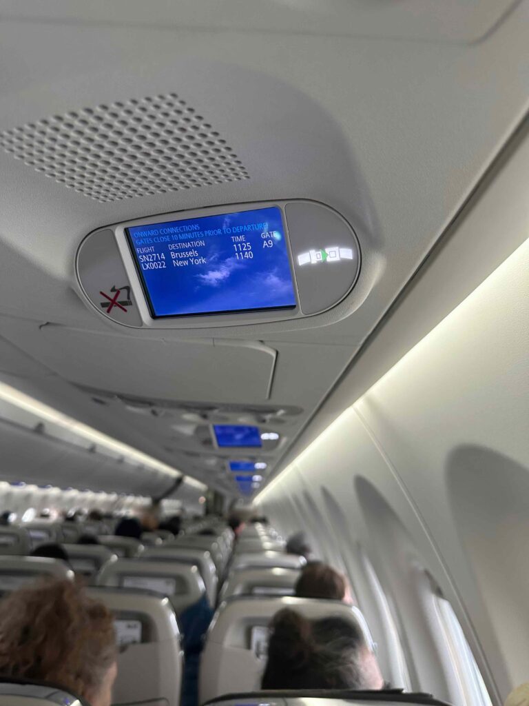 a screen on a plane