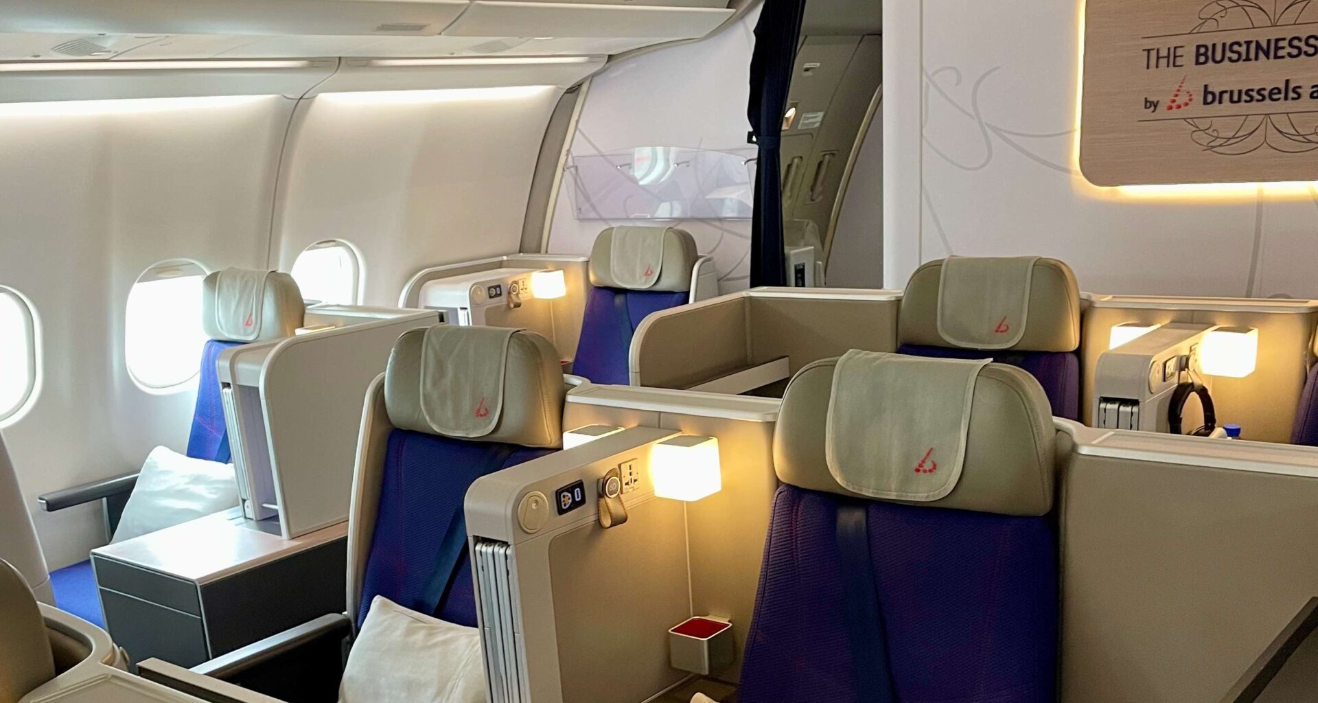 Brussels Airlines business class cabin