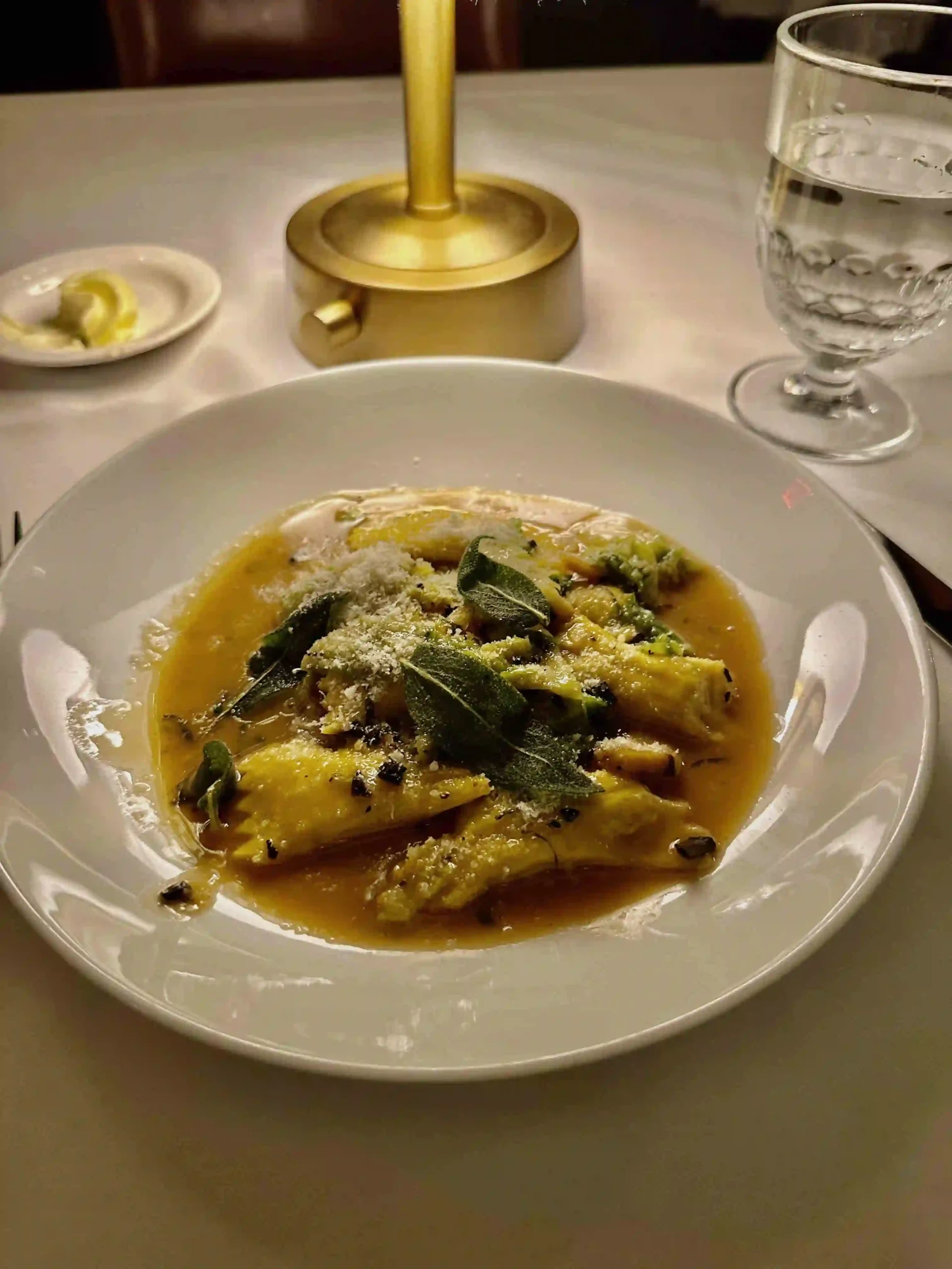 a plate of food on a table