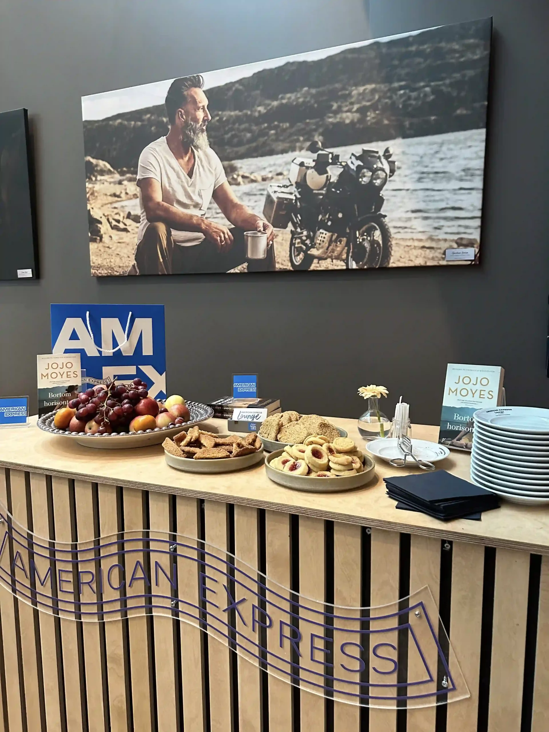 a table with food on it