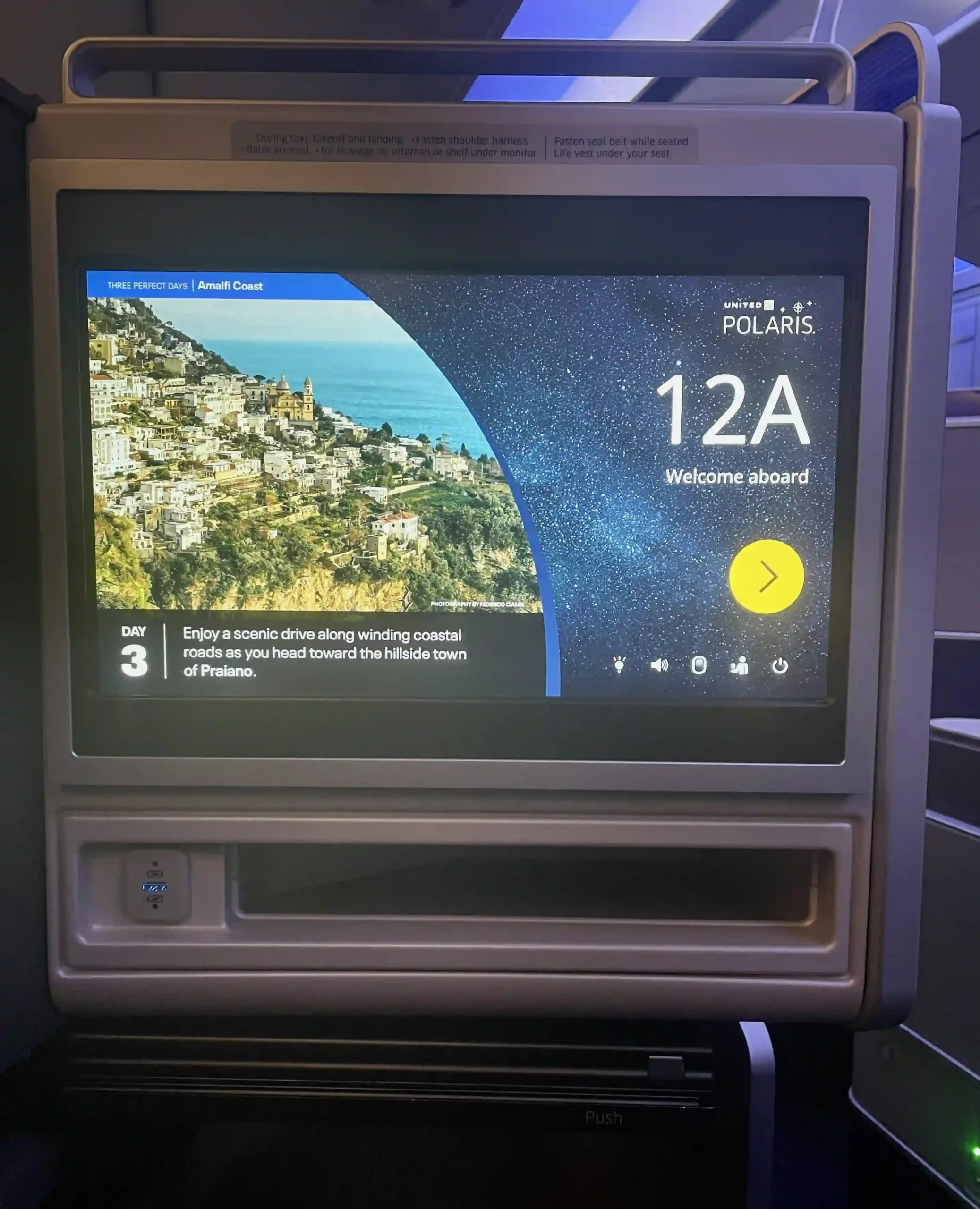 a screen on a plane