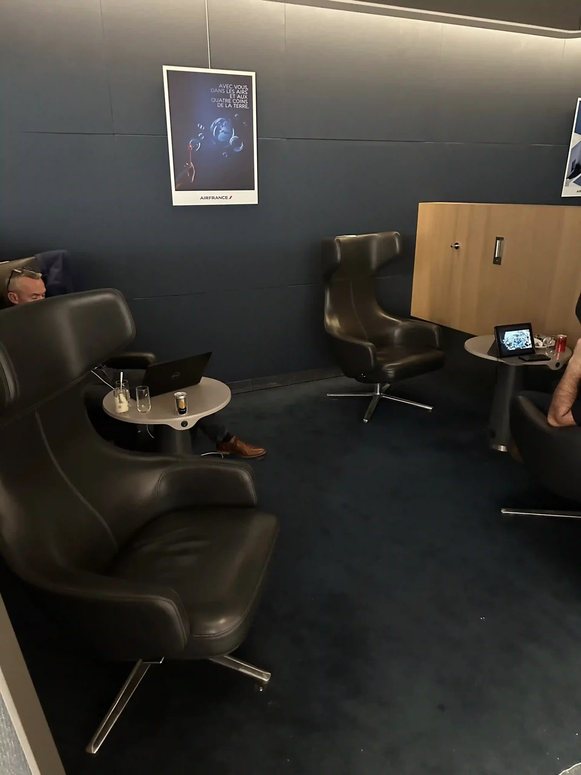 a group of people sitting in chairs