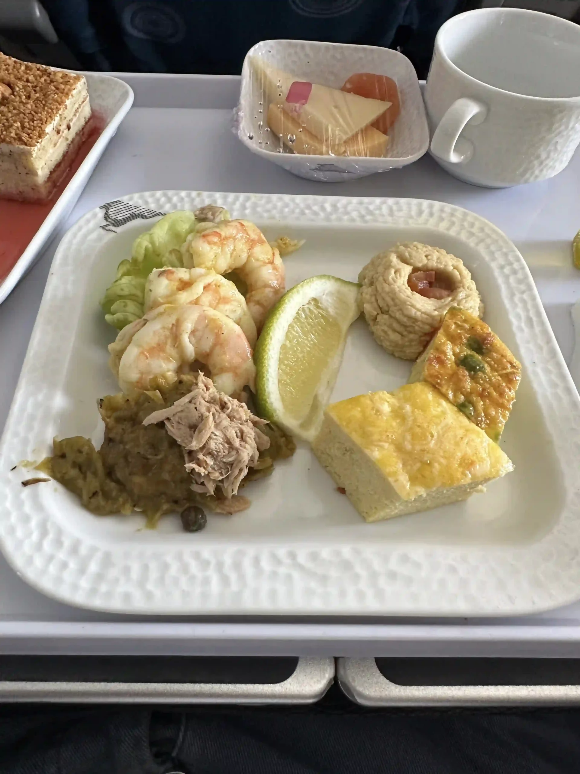 a plate of food on a table