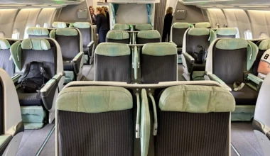 Tunisair A330 Business Class Cabin