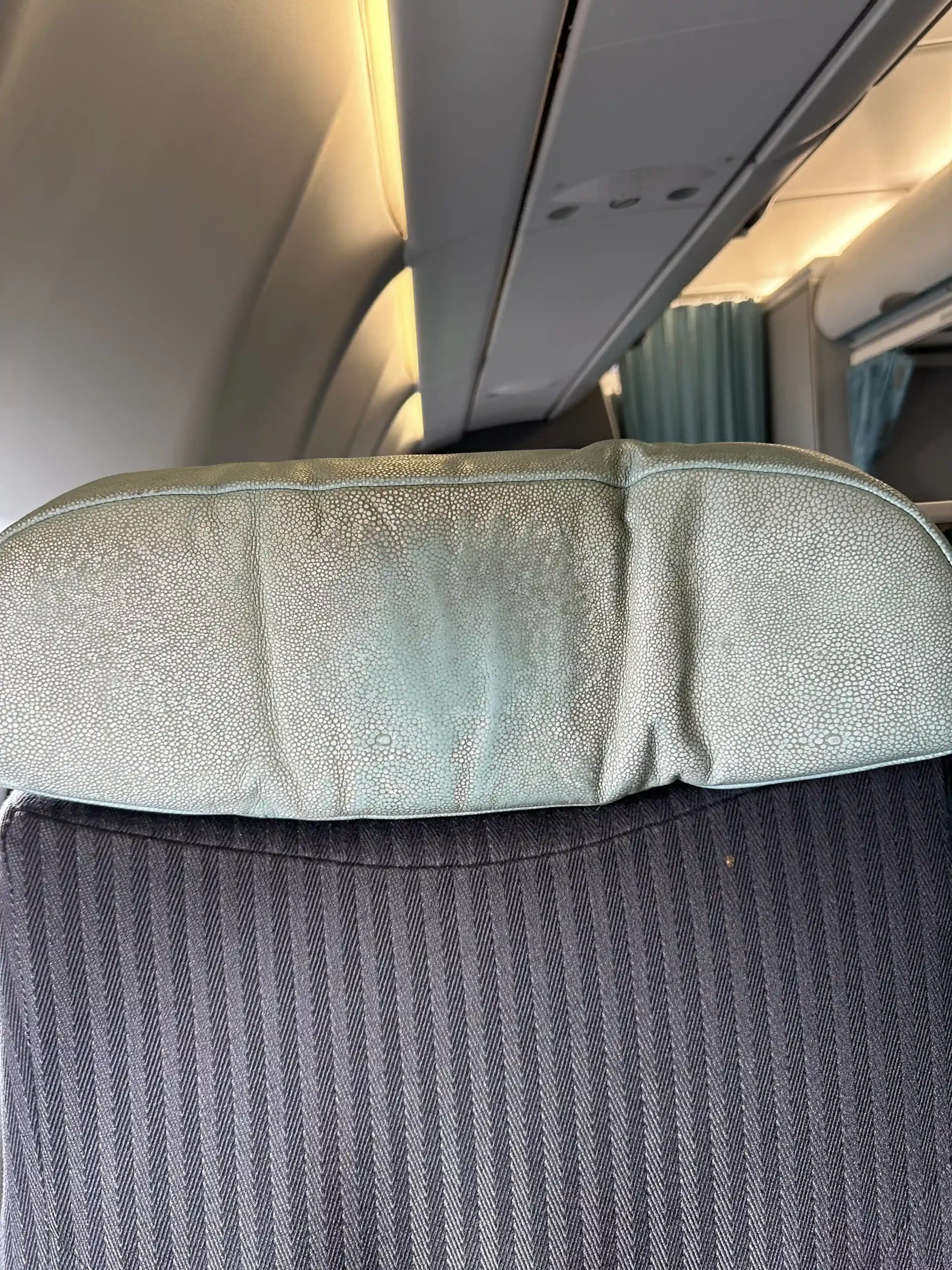 a pillow on a seat