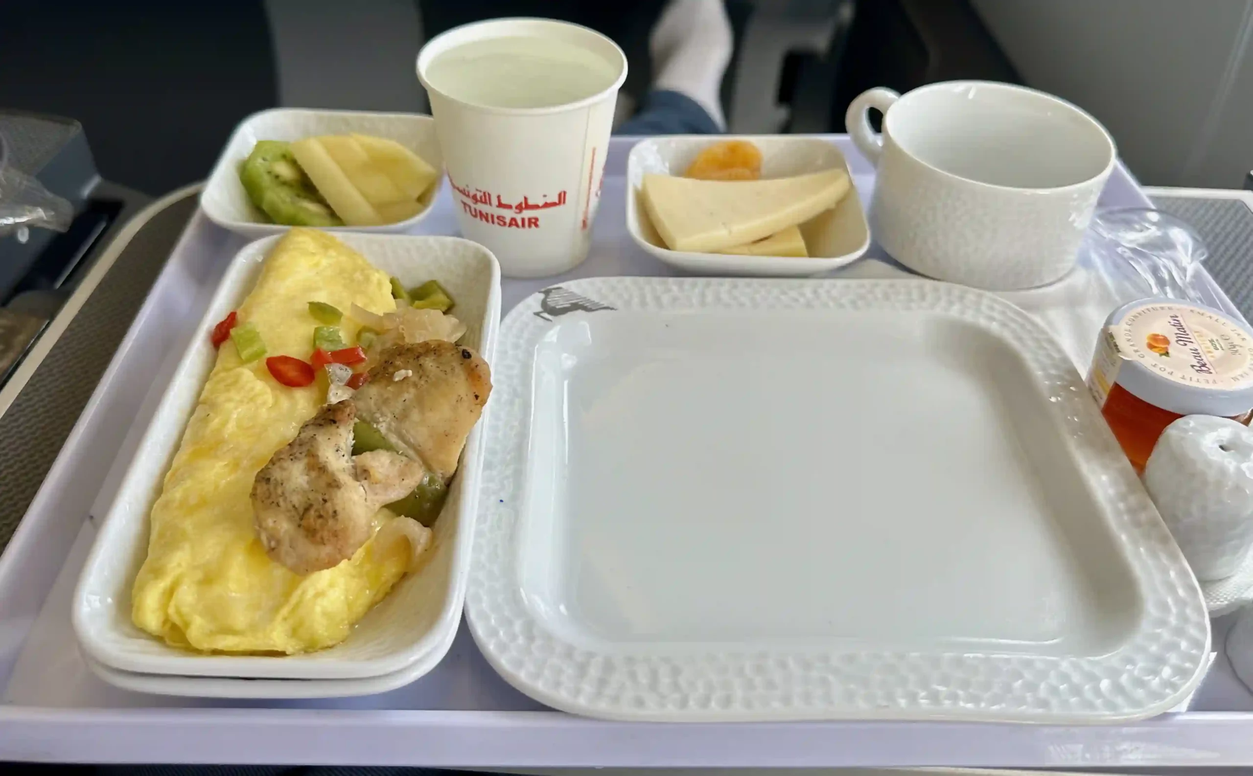 a tray of food on a tray