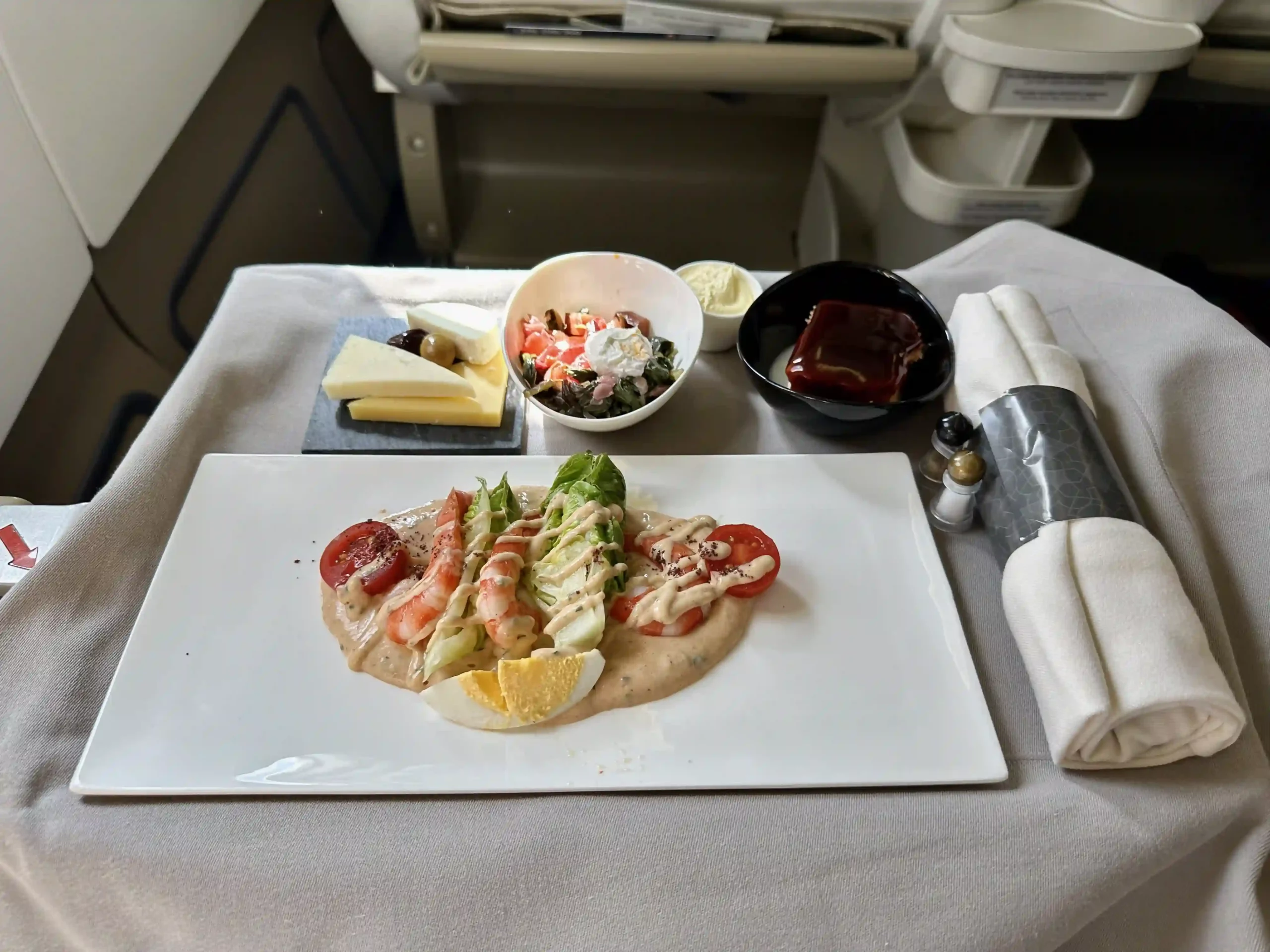 a plate of food on a table