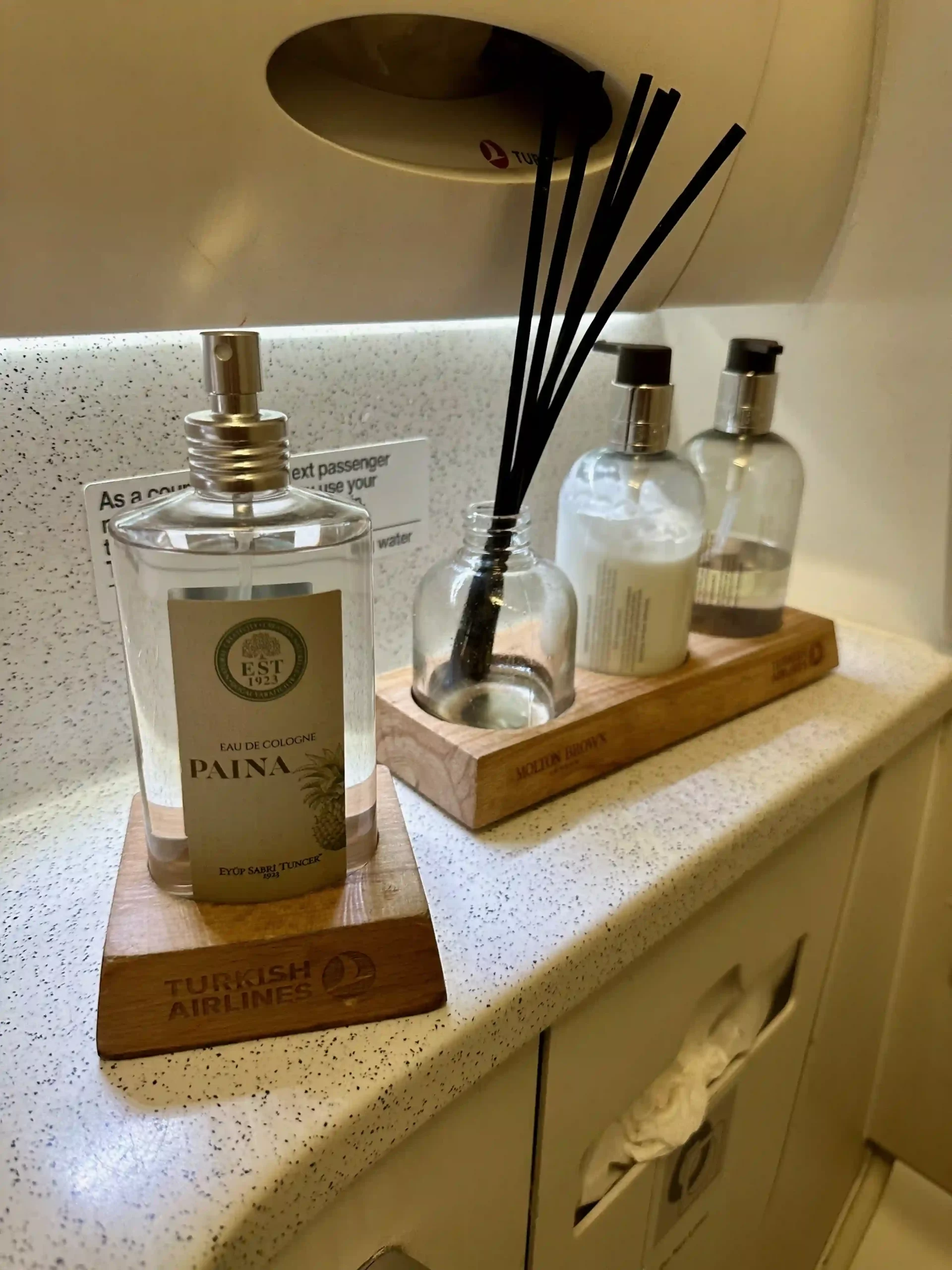 a group of bottles on a counter