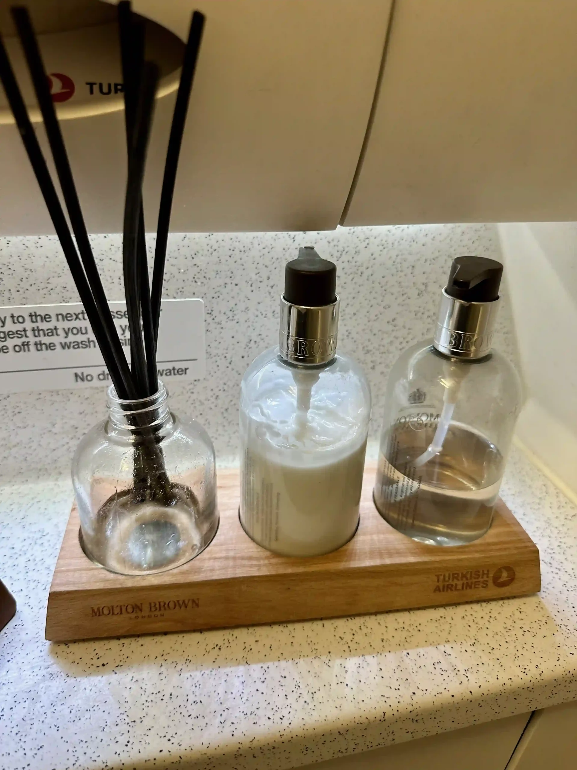 a group of bottles on a counter