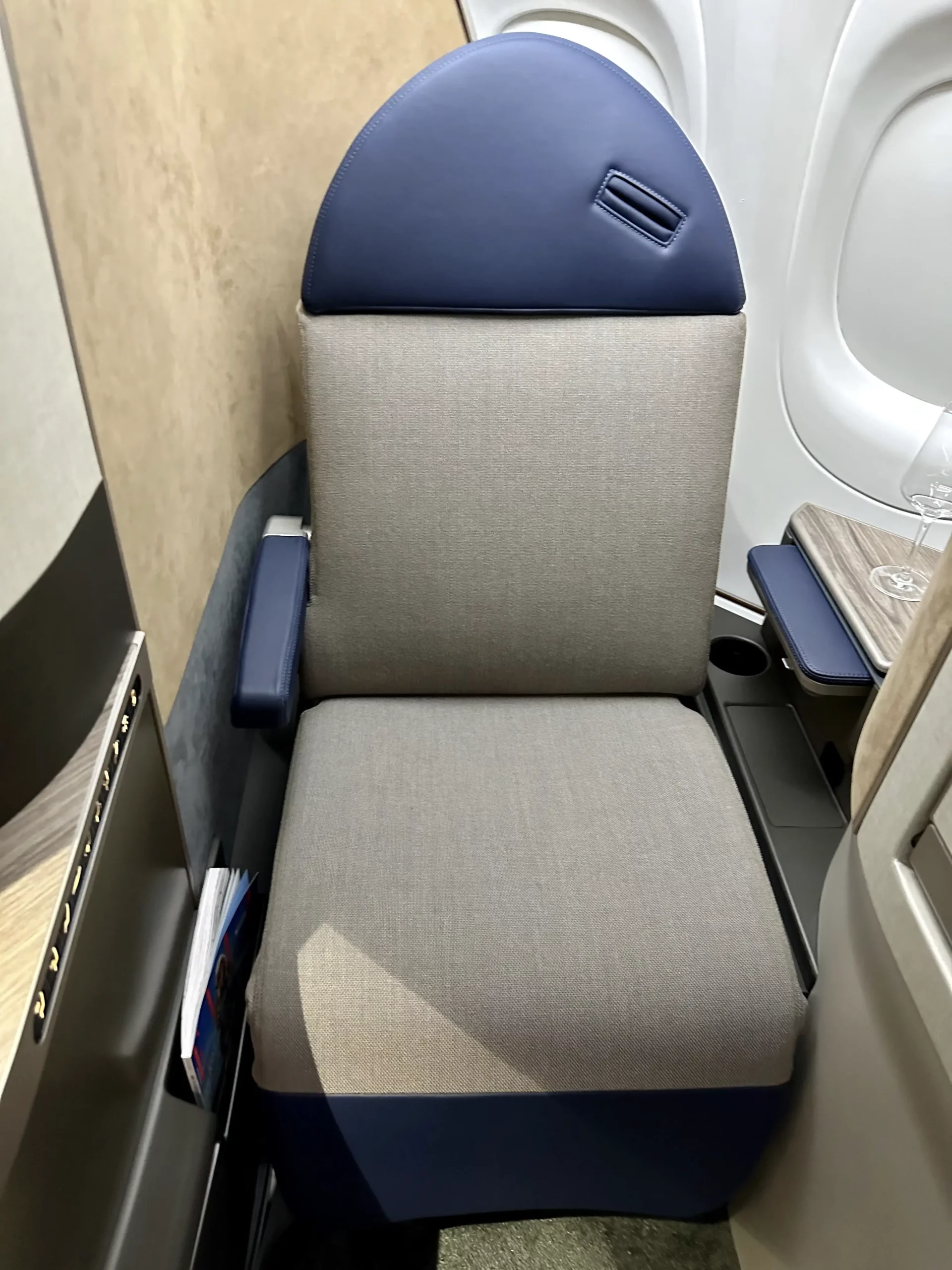 a seat in a plane