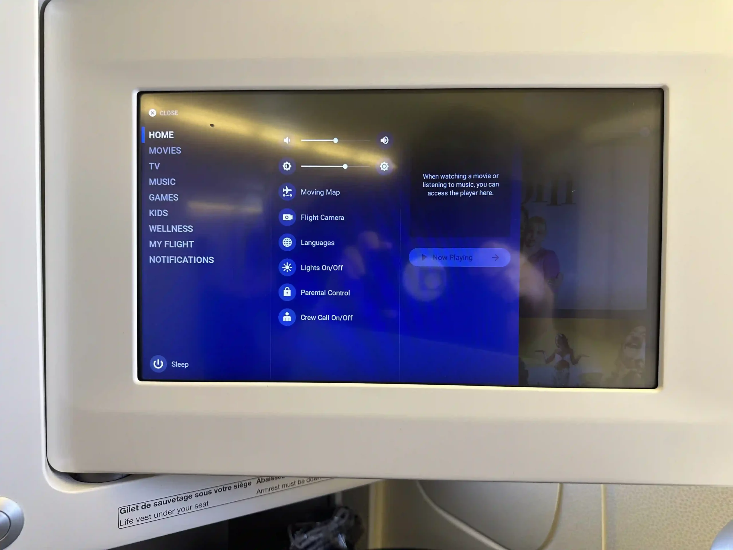 a screen with a blue screen