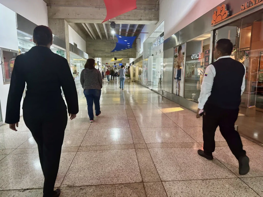 people walking in a mall