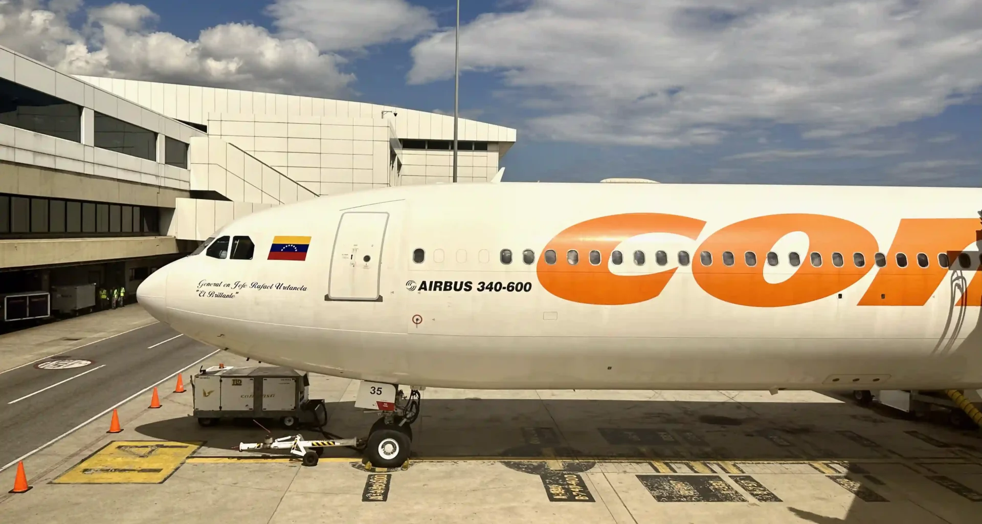 Conviasa A340-600 front
