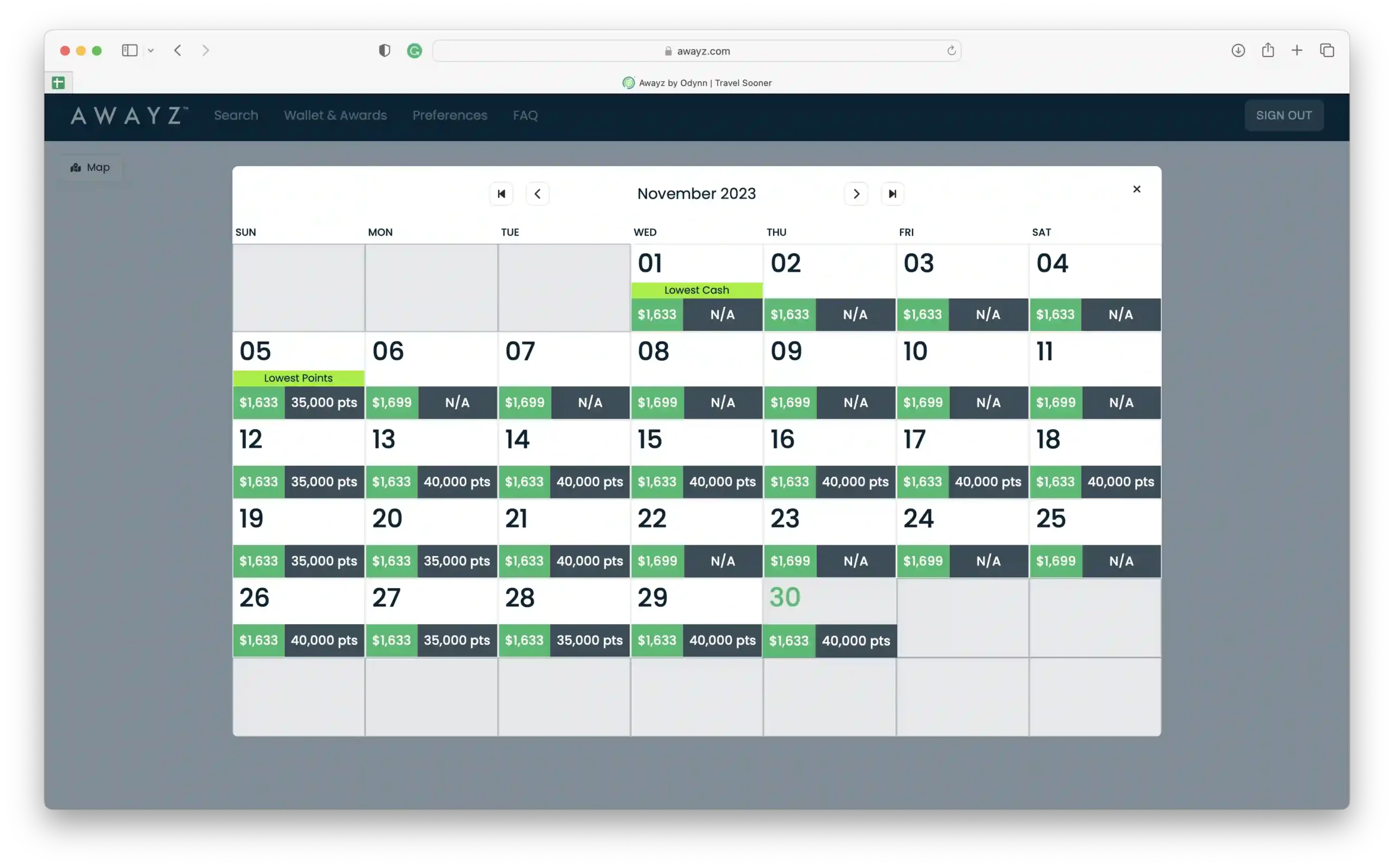 a screenshot of a calendar