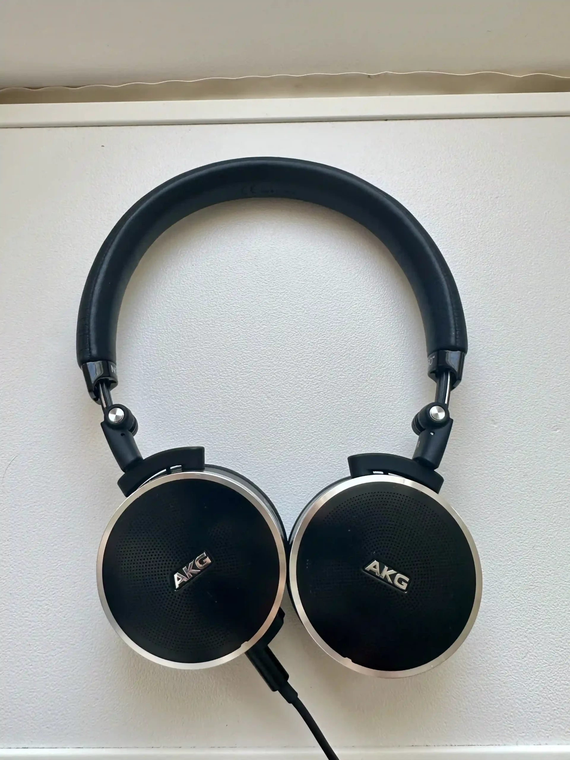 a pair of black headphones