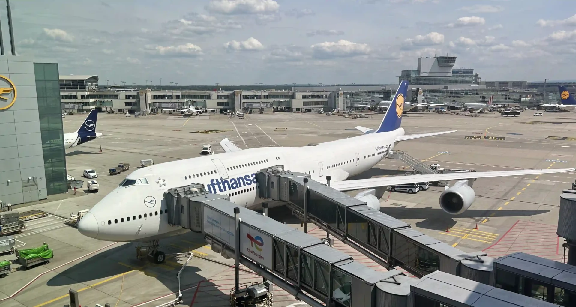 Lufthansa 747-8 at Frankfurt Airport