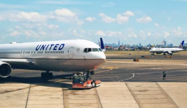 United Airlines aircraft on tarmac