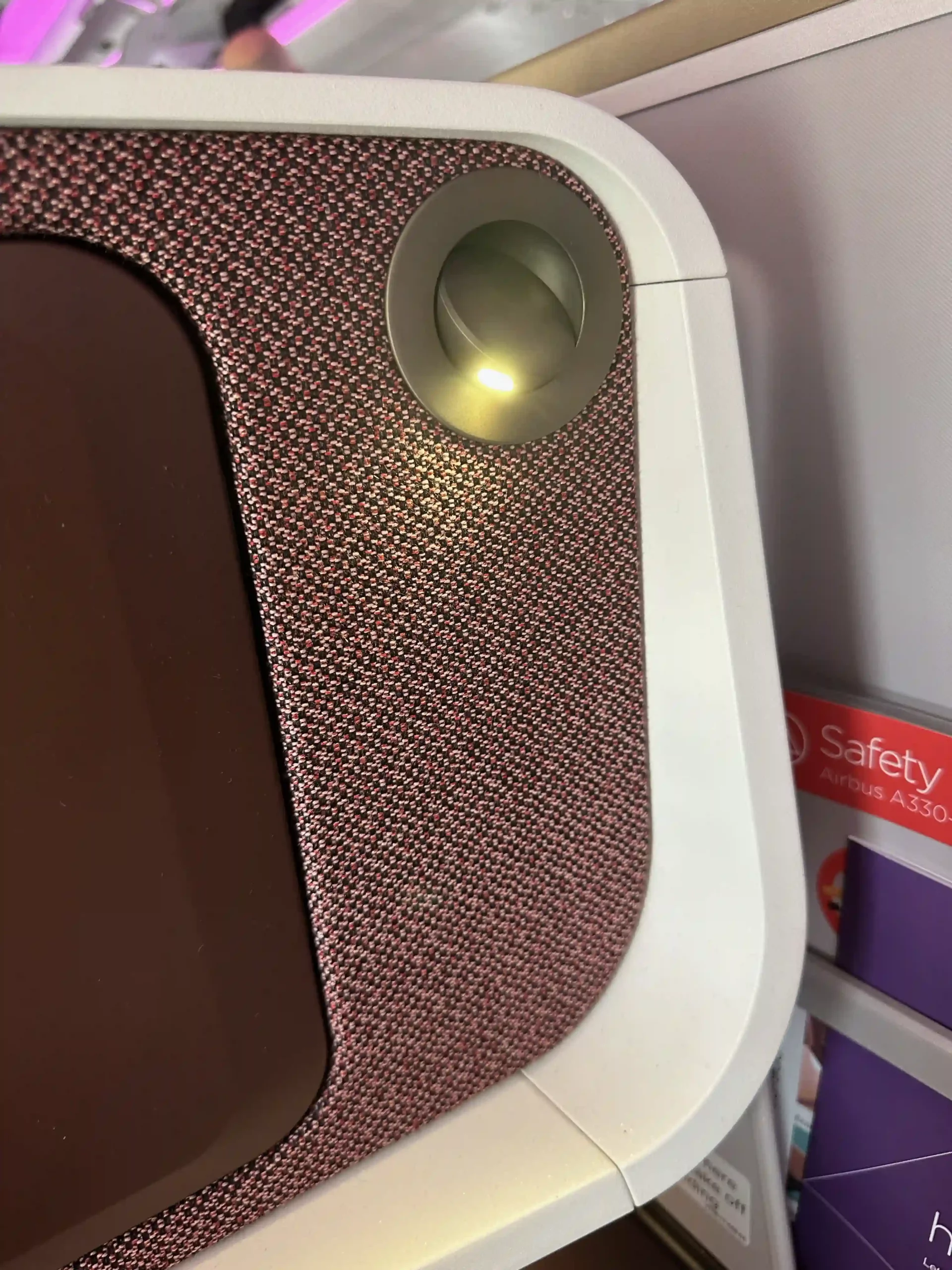 a close up of a speaker