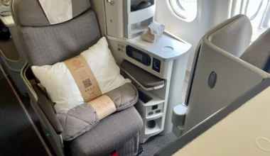 Iberia business class seat on Airbus A330-300