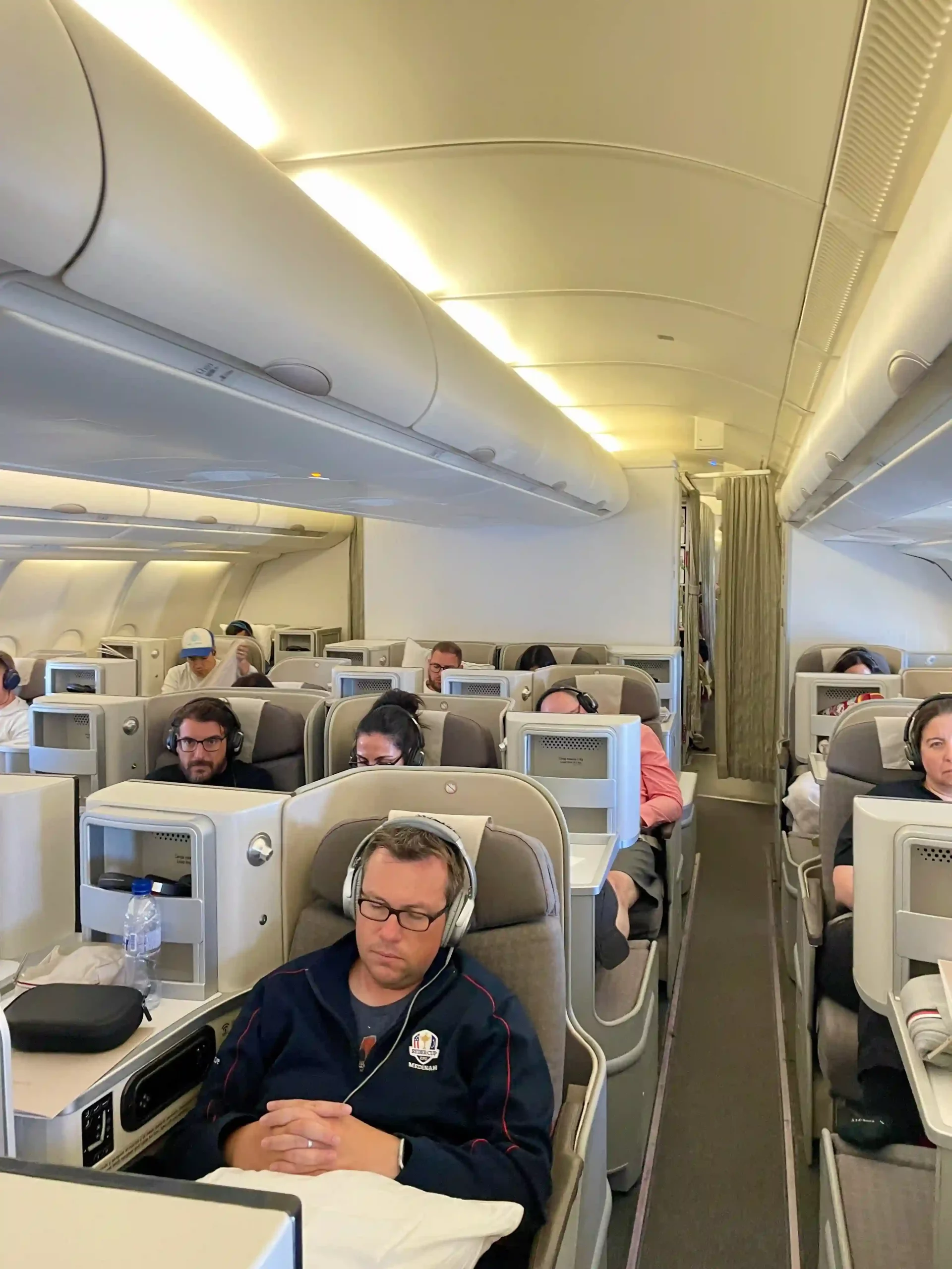 people sitting in an airplane
