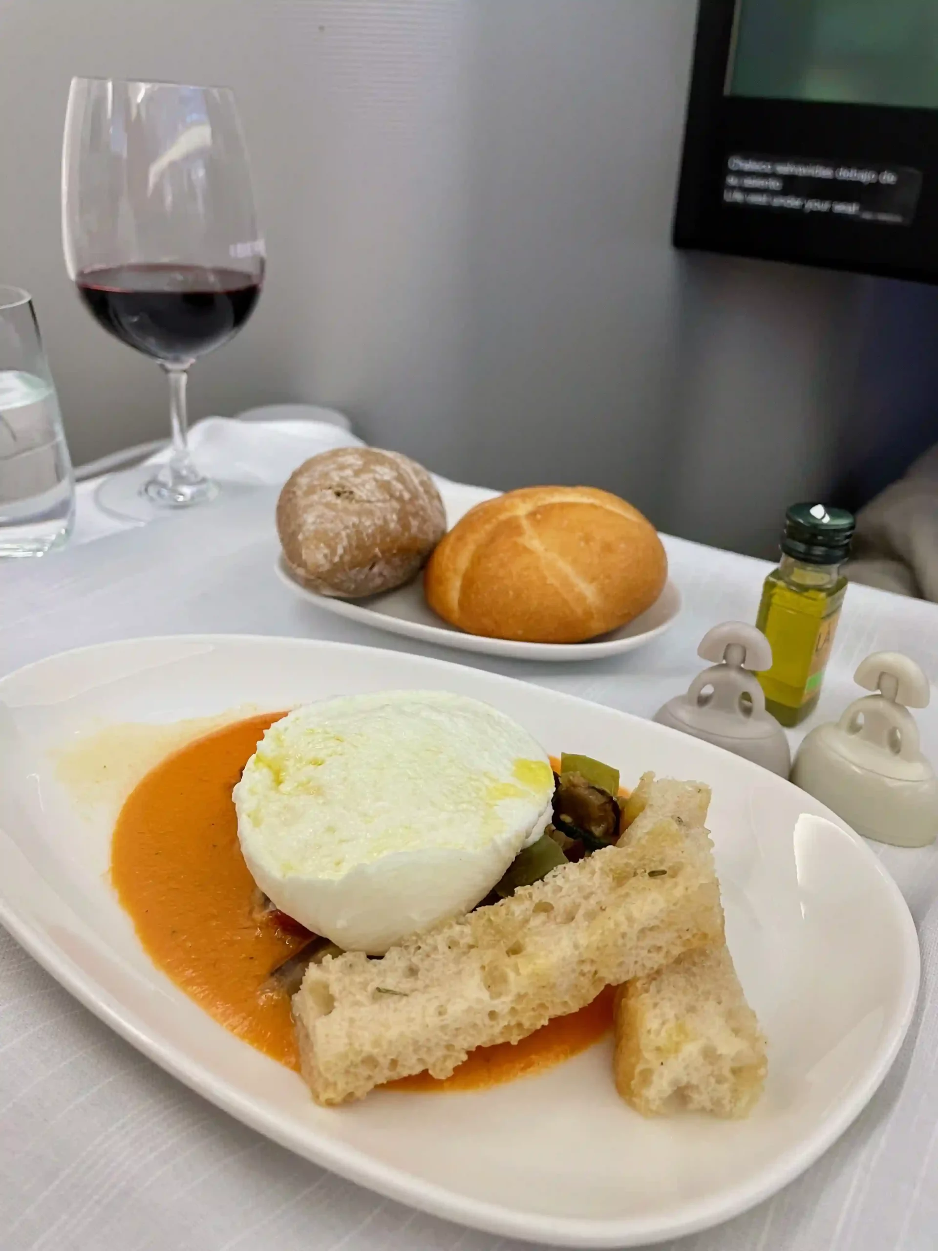 a plate of food on a table