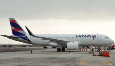 LATAM plane on the apron