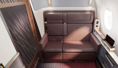 Japan Airlines' new first class seat