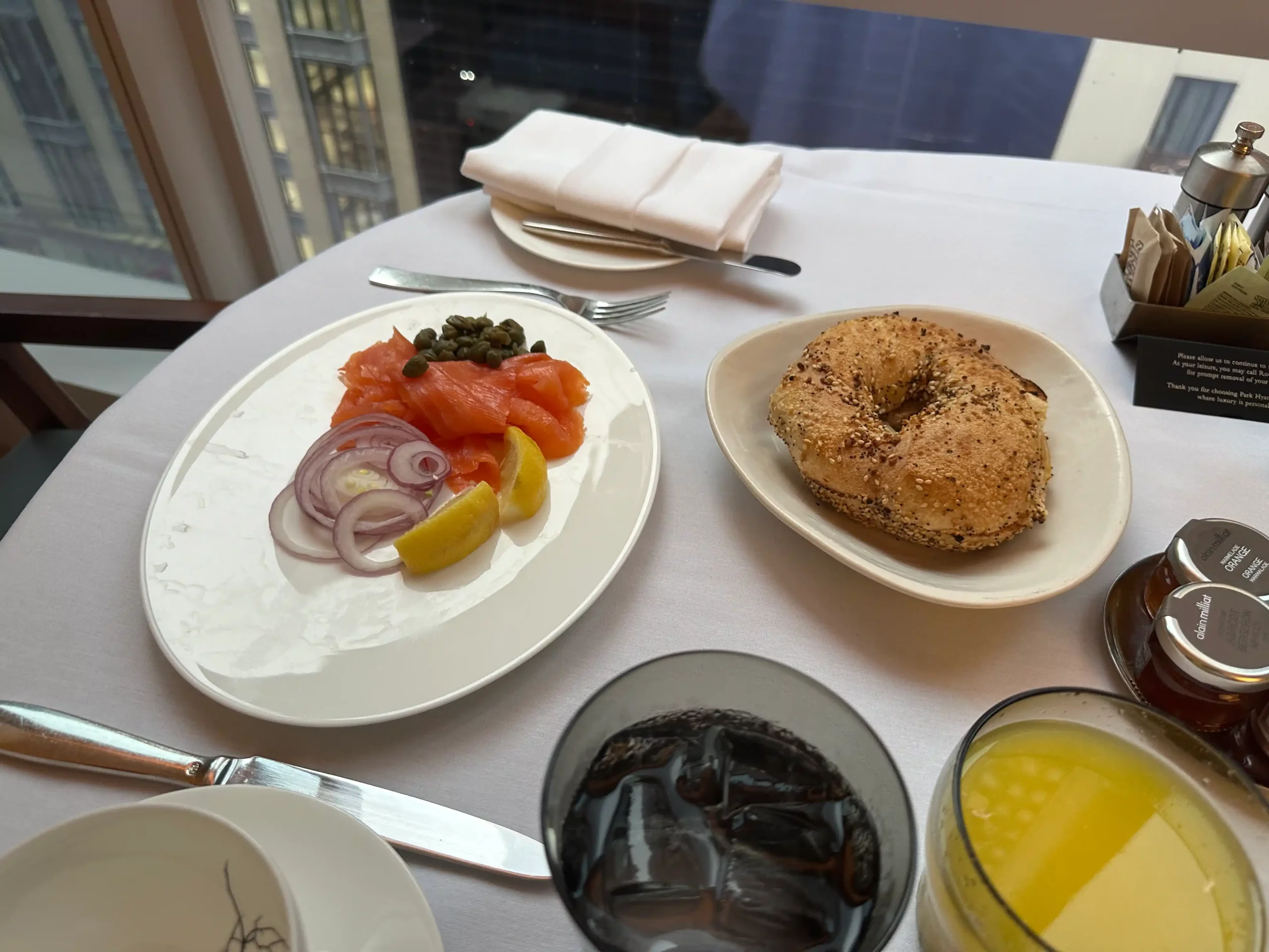 a plate of food on a table