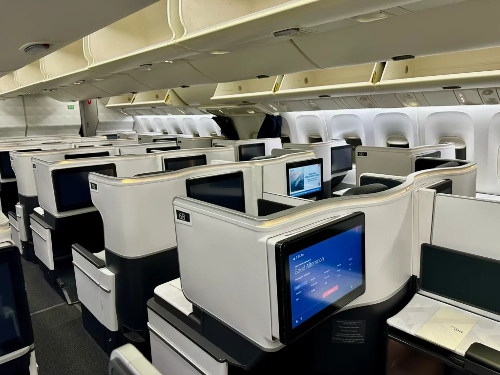 Delta One business class cabin