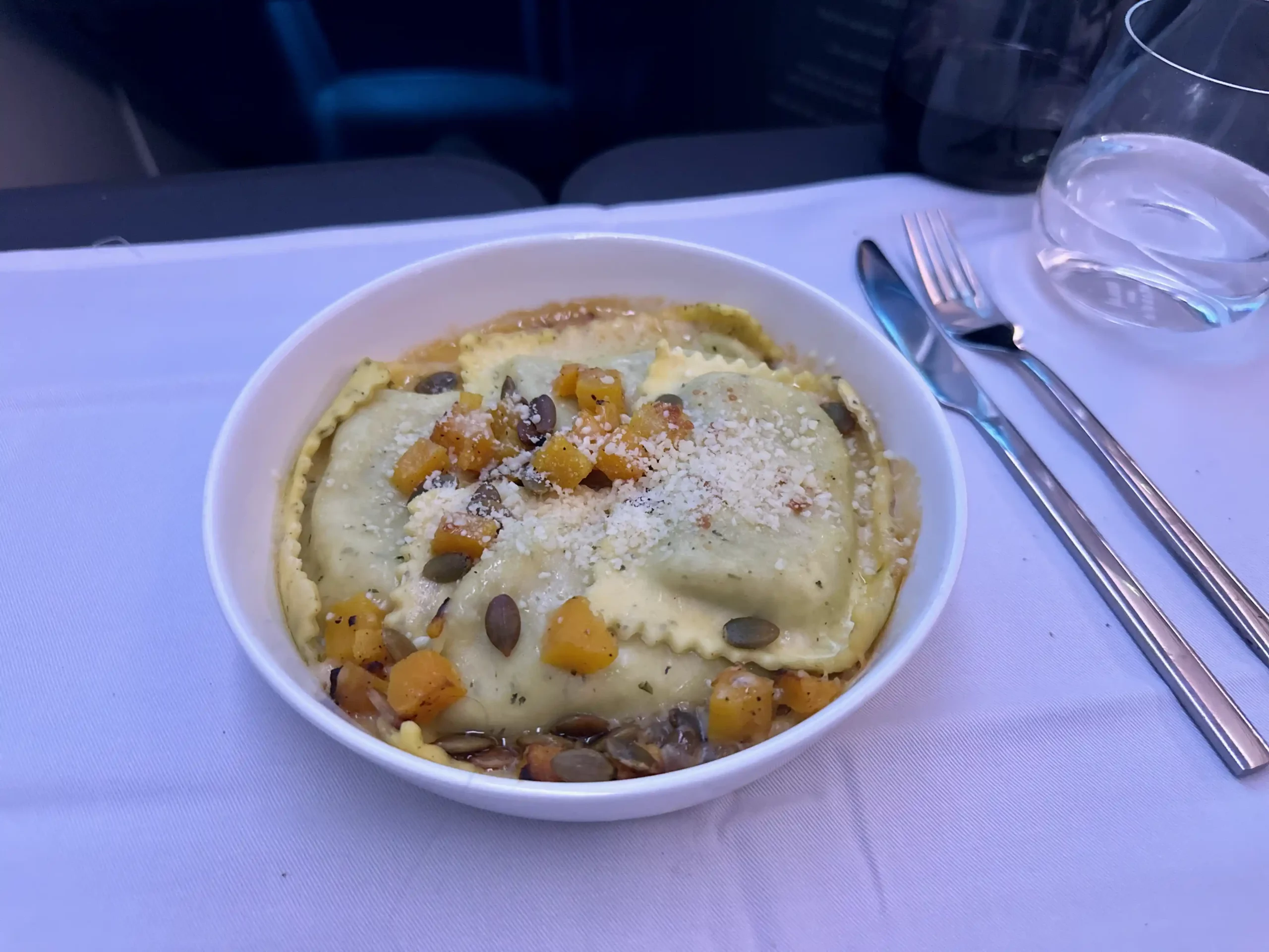 a bowl of food on a table