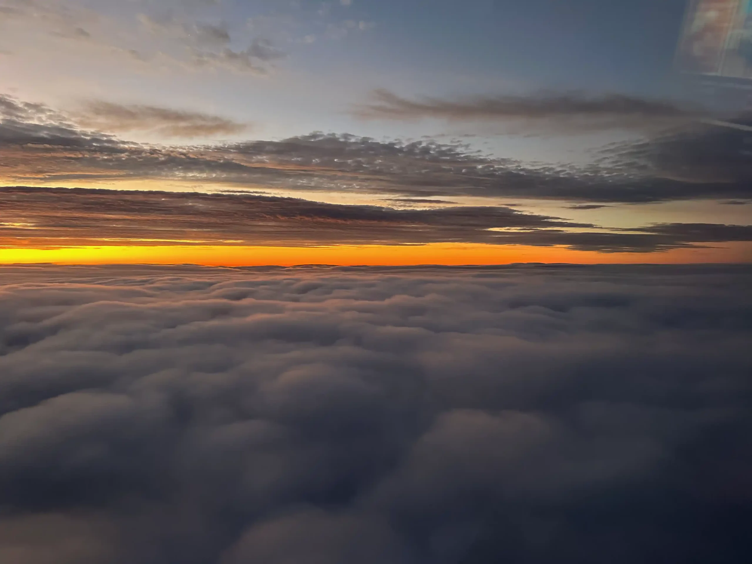 clouds and a sunset