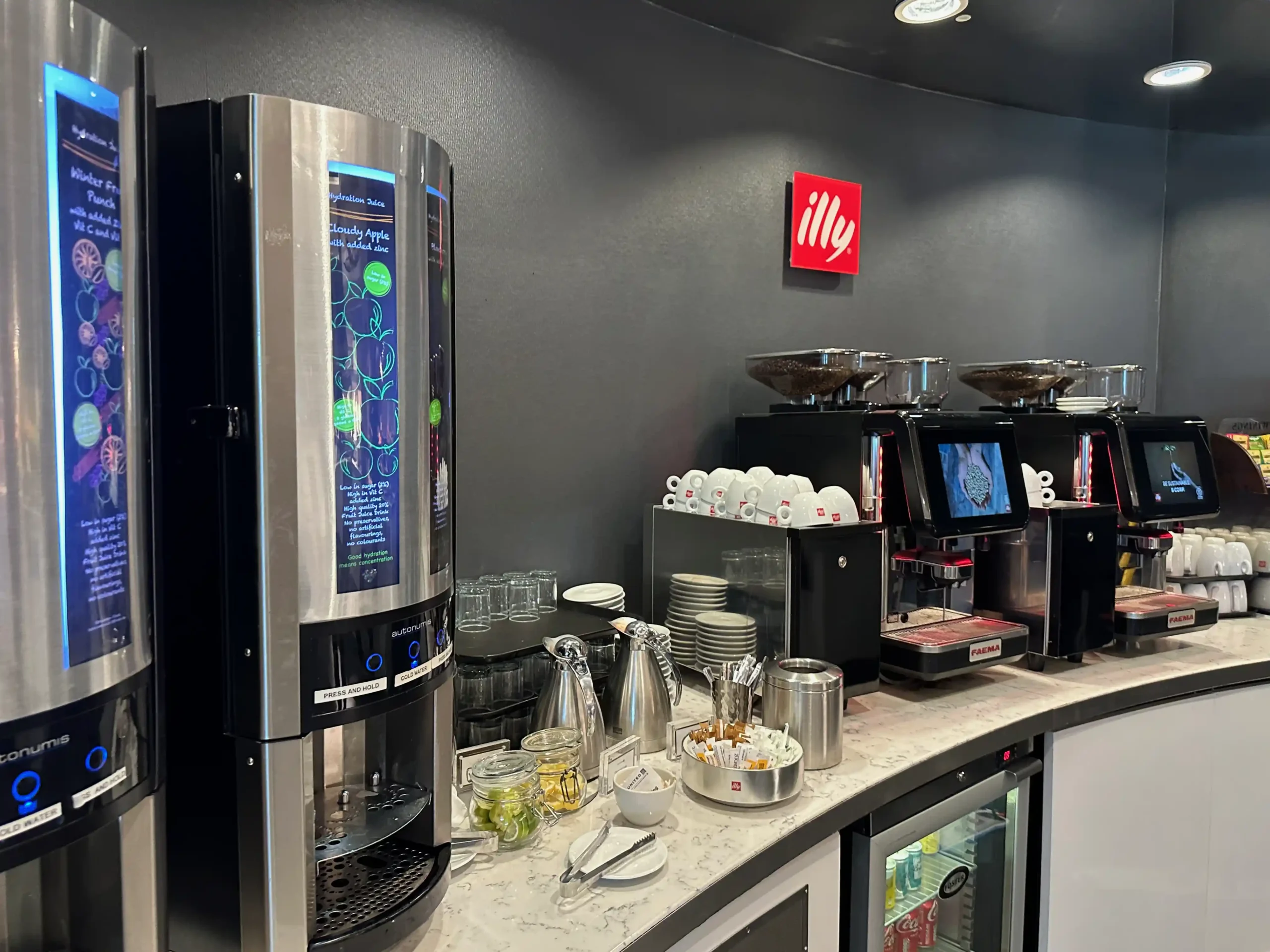 a coffee machine and other equipment