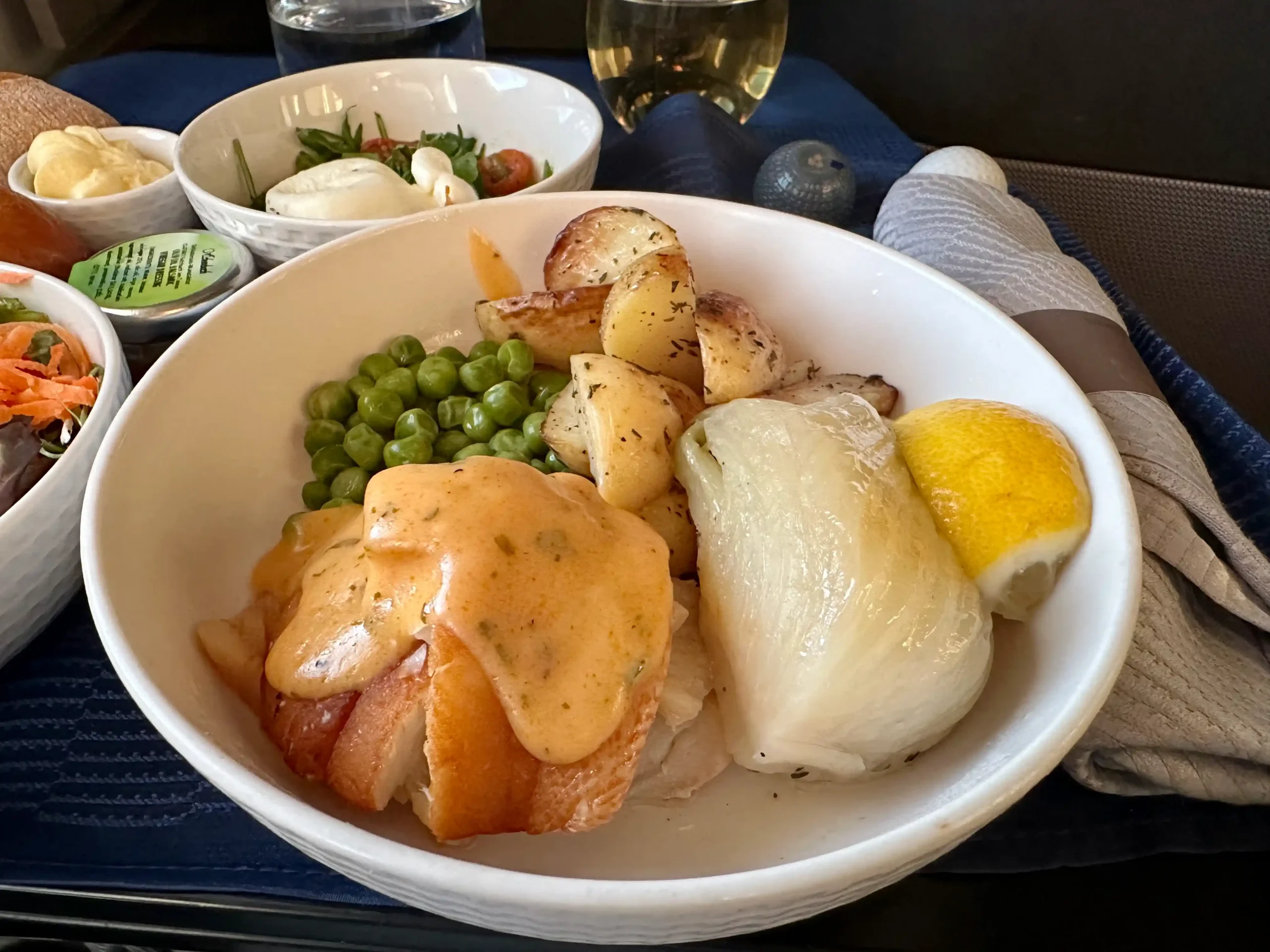 a bowl of food on a table