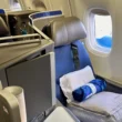 a seat in an airplane