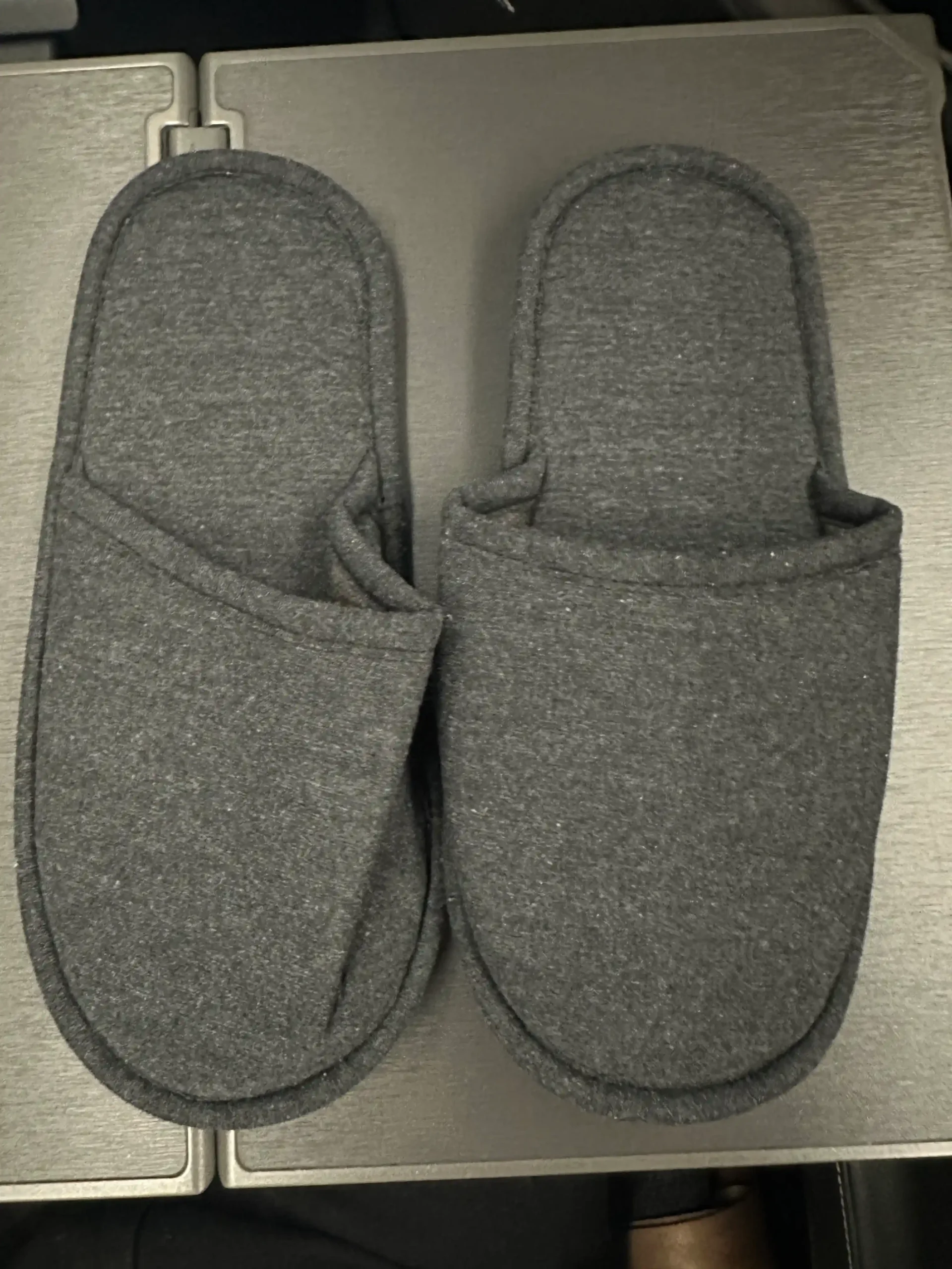 a pair of slippers on a table