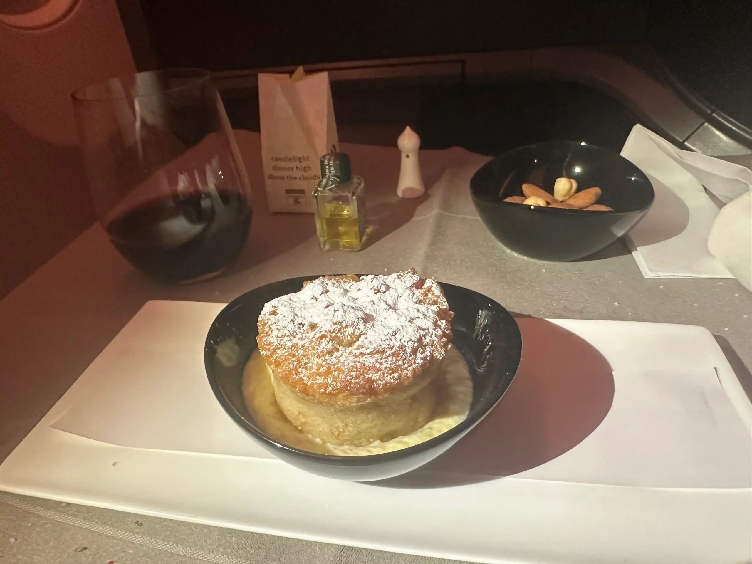 a plate of food on a table