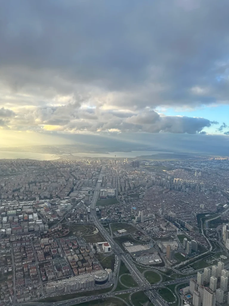 aerial view of a city