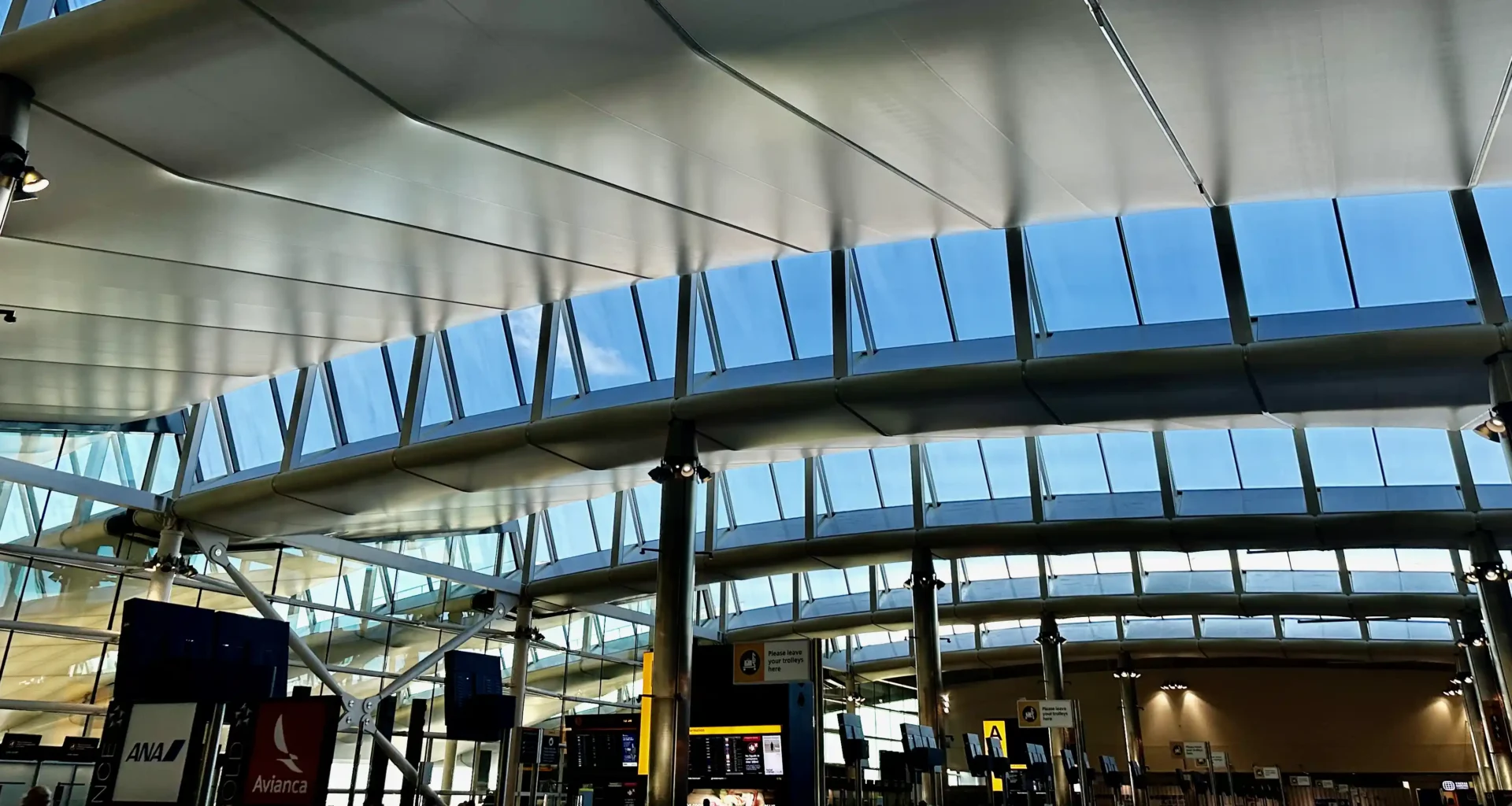 Heathrow Terminal 2 check-in hall